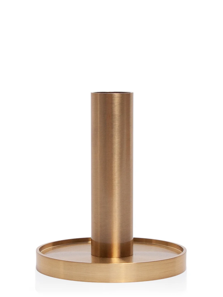 Gold Maya Metal Candle Holder - Large