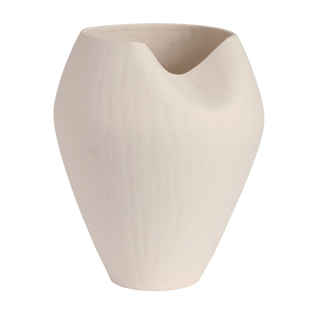 LEAH Vase Cream Speckled 43cm