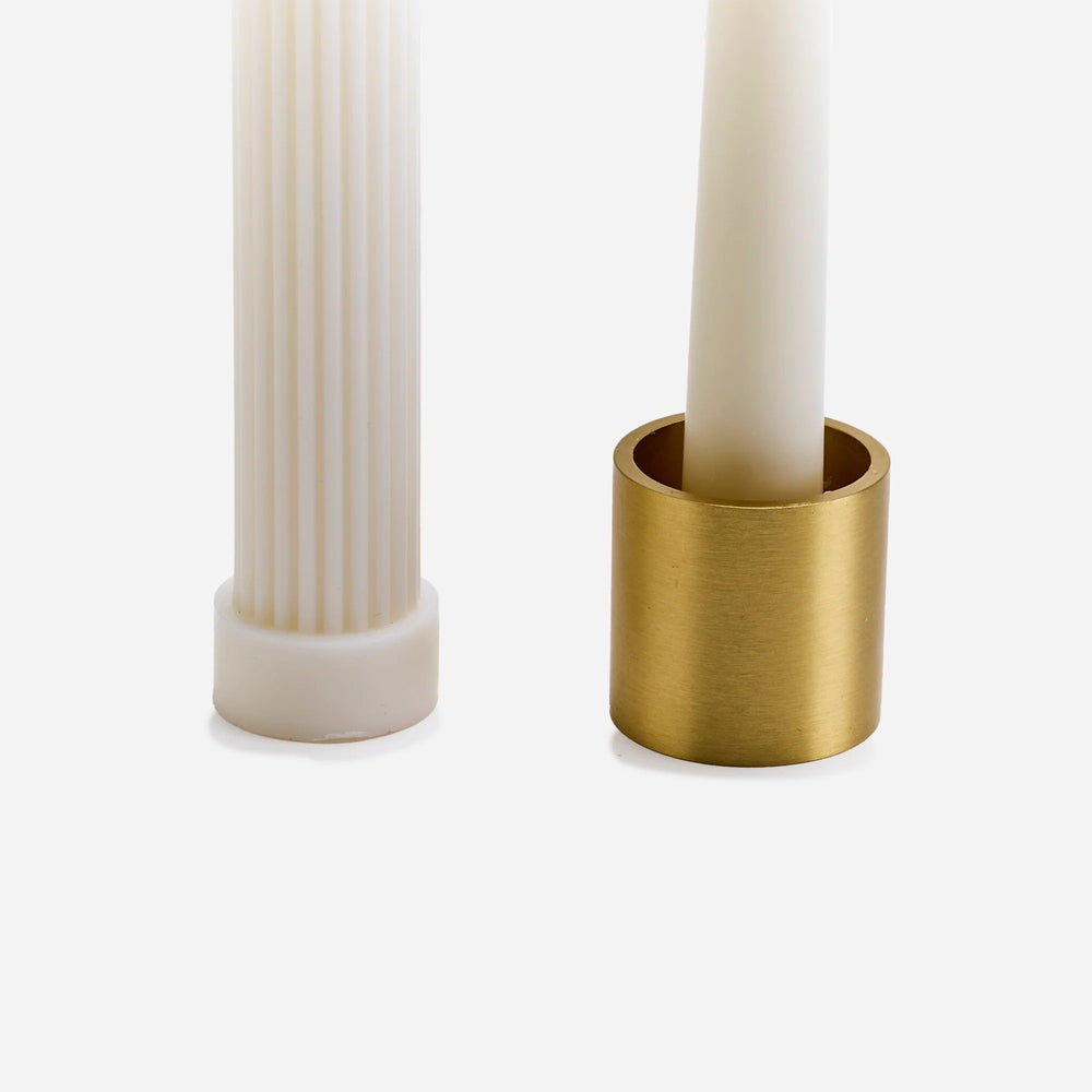 Brass Column Candle Holder