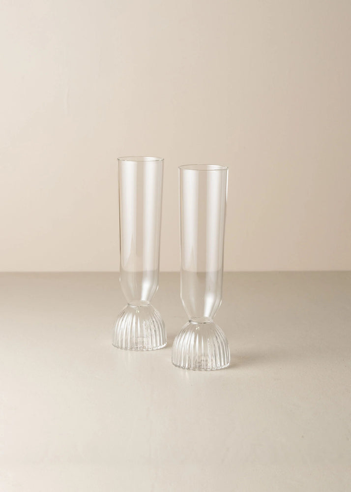 Kairos Champagne Flute | Clear | Set of 2