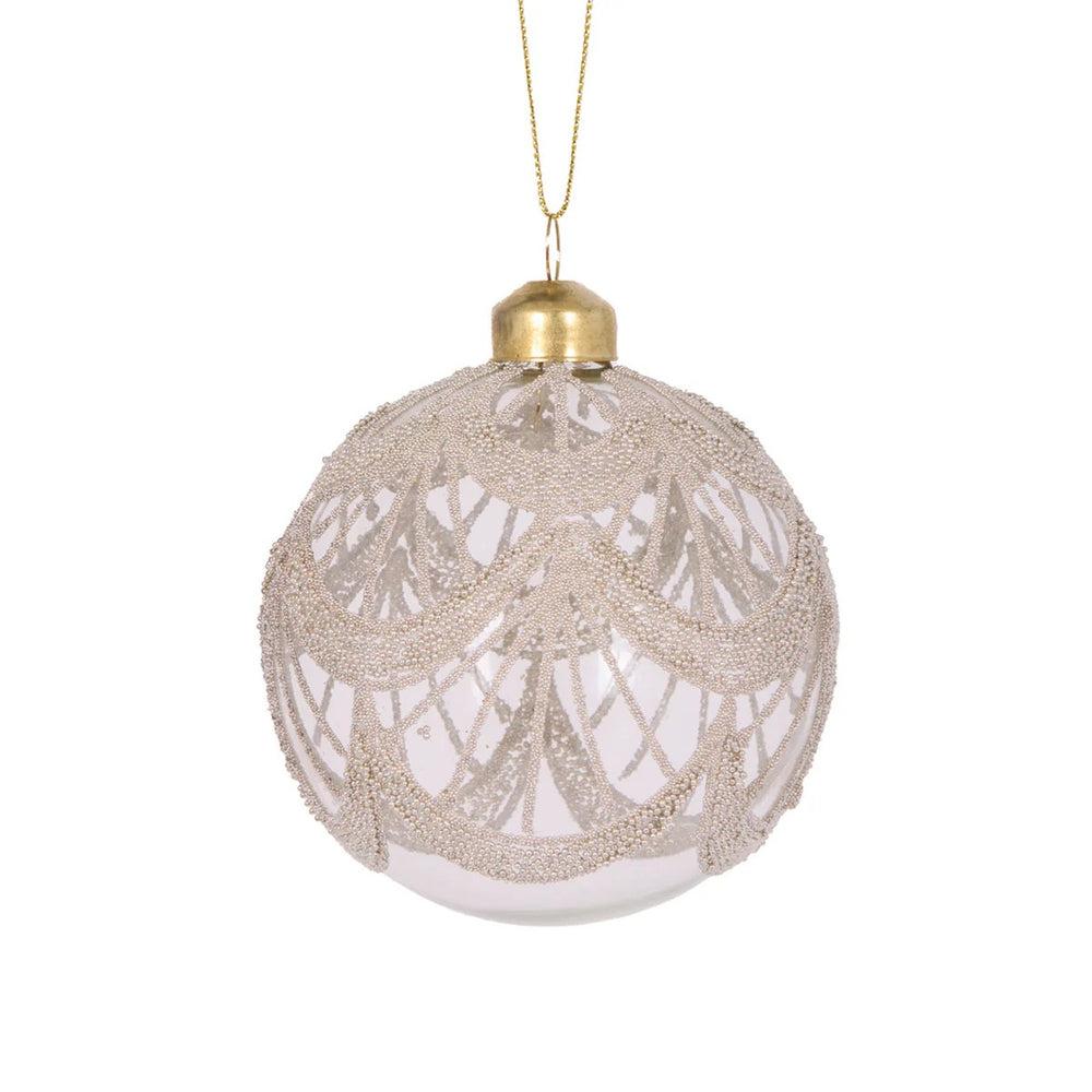 CHAMPAGNE LACE ONION BAUBLE