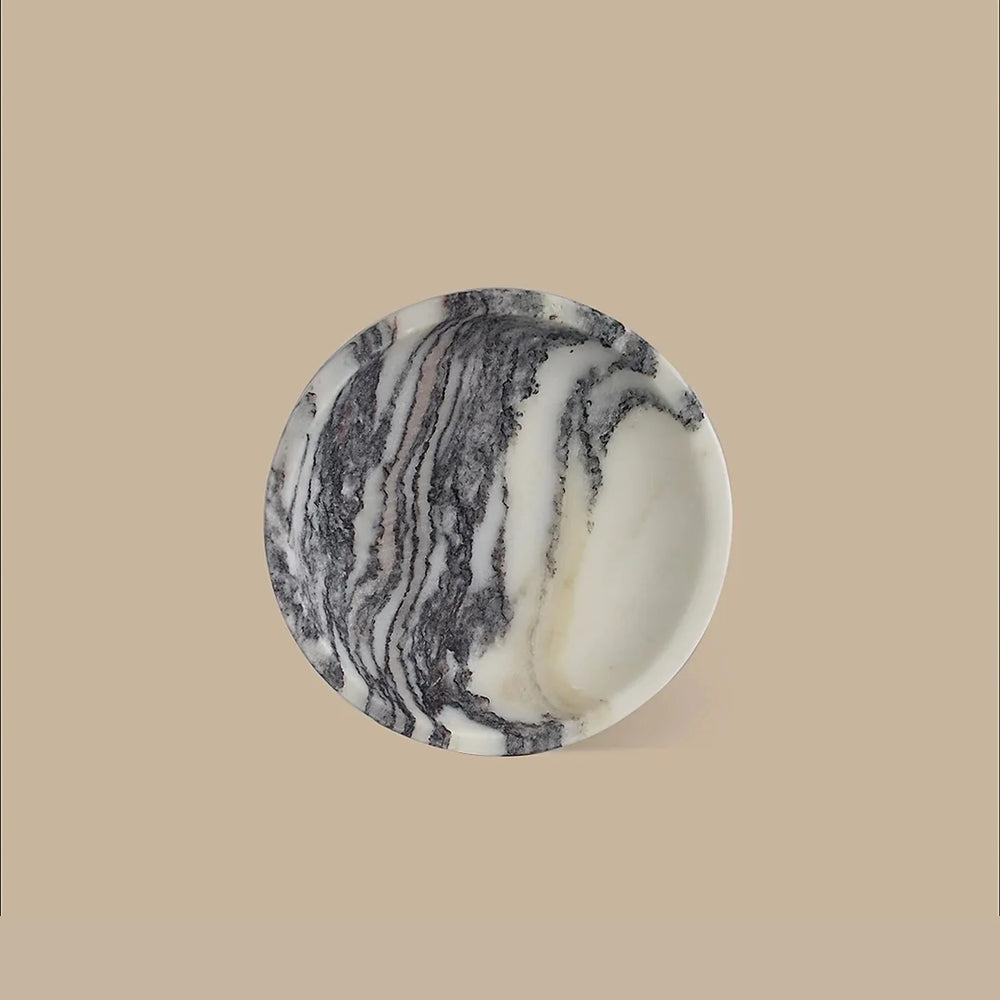 Linea Small Marble Dish, Calacatta Viola