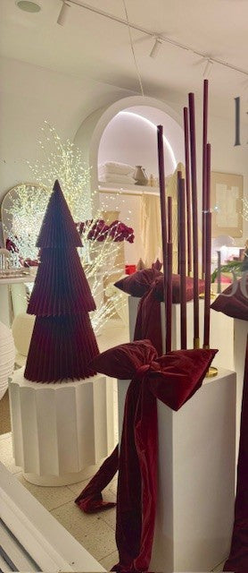 100cm Candlestick Wine Red