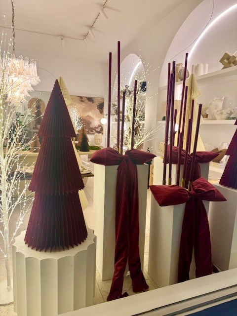 100cm Candlestick Wine Red