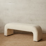 BERNARD BOUCLE BENCH SEAT | IVORY