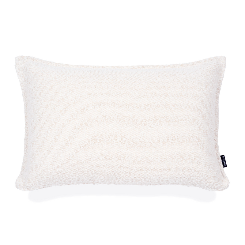 Barry Boucle Designer Milk Lumbar Cushion