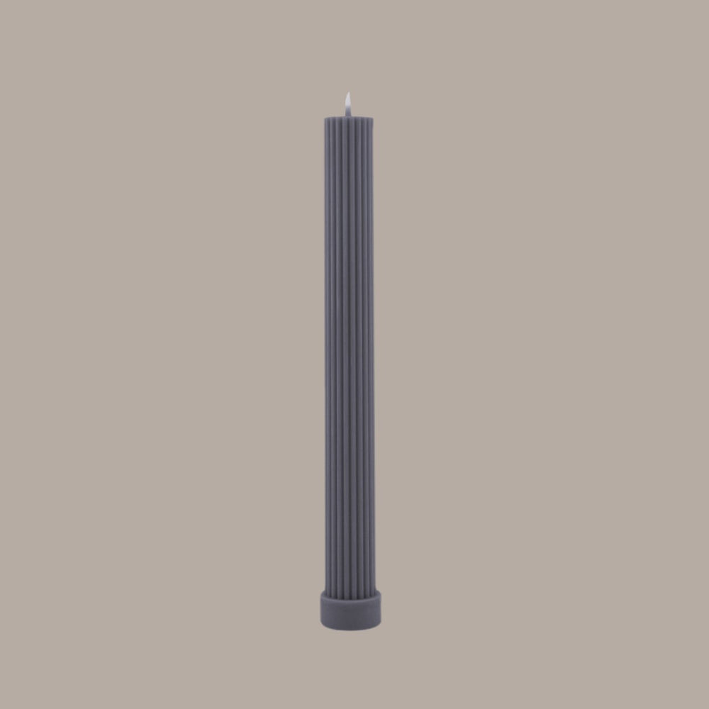 
            
                Load image into Gallery viewer, COLUMN PILLAR CANDLE - GREY
            
        