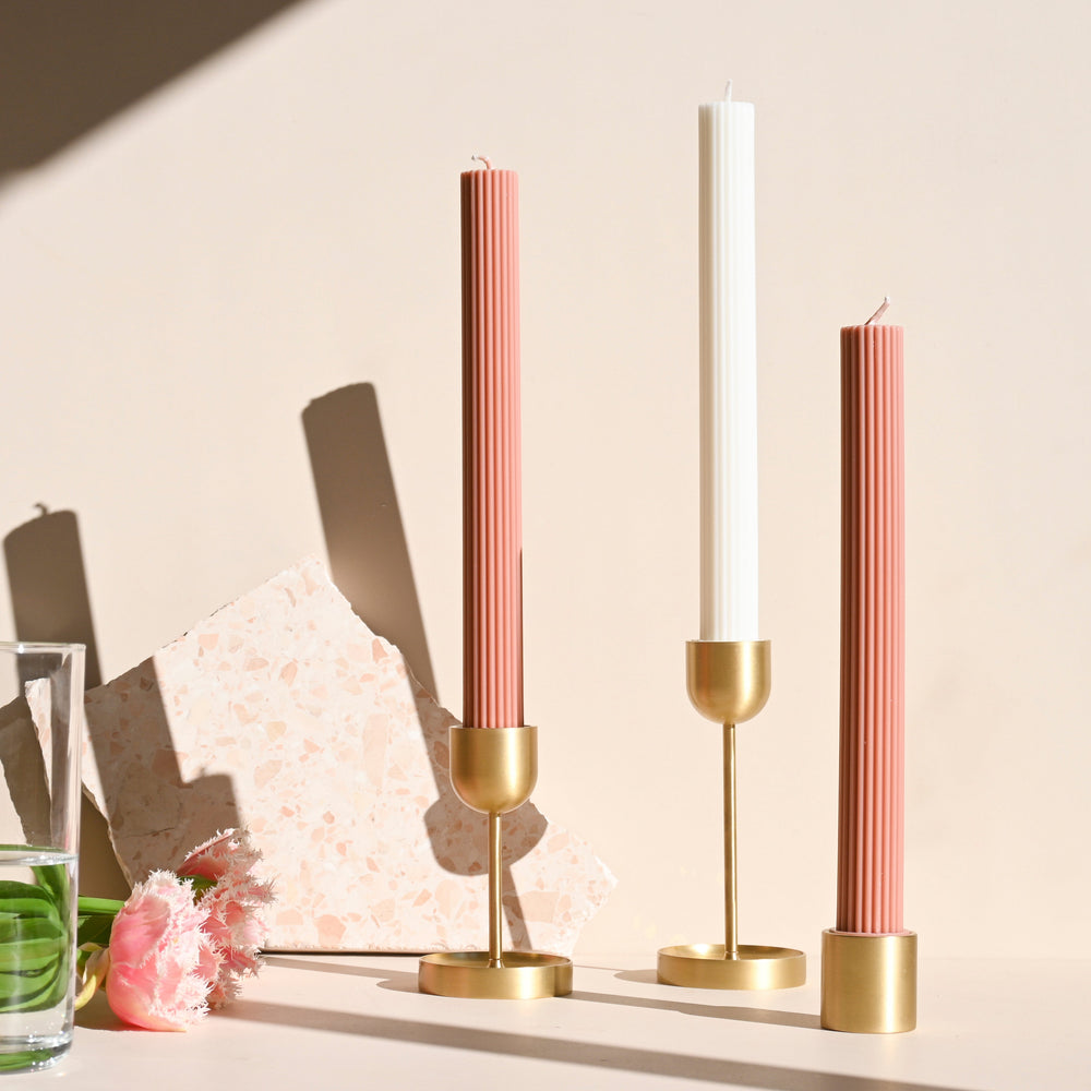 Column Pillar Candle - Peach