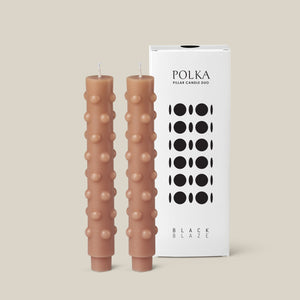 Polka Candle Duo - Nude