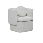 HUGO BOW OCCASIONAL CHAIR GREY SPECKLE BOUCLE