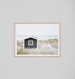 Coastal Cottage Print Framed
