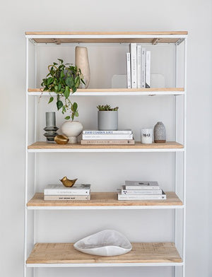 
            
                Load image into Gallery viewer, FLINDERS BOOKCASE NATURAL/WHITE
            
        