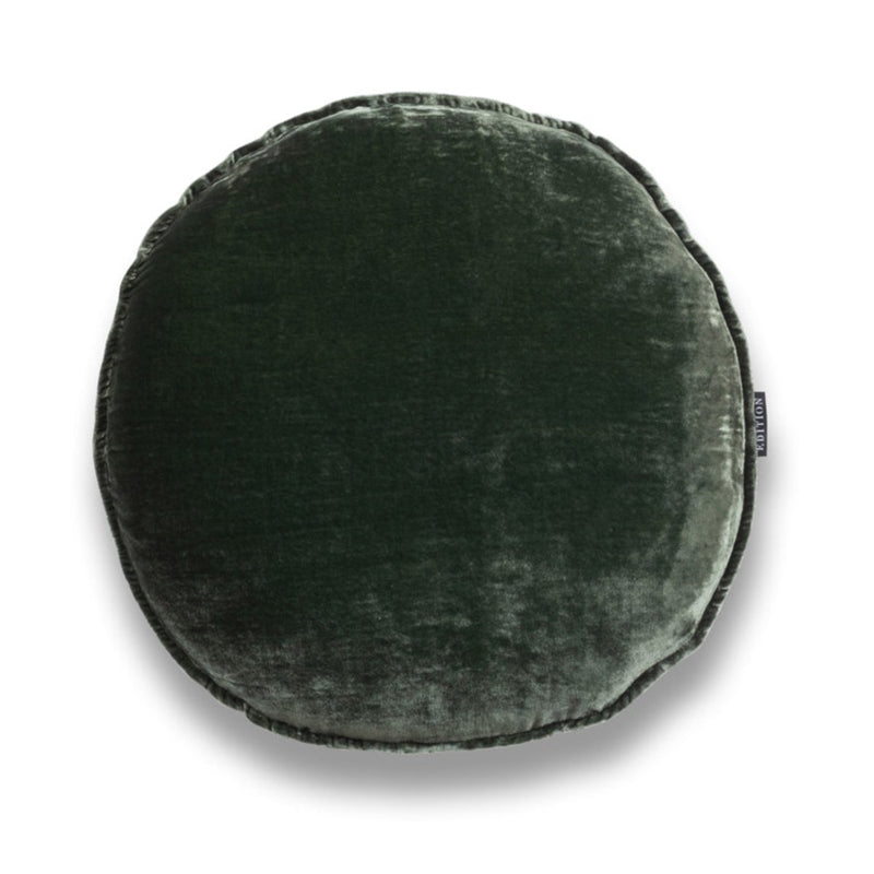 
            
                Load image into Gallery viewer, Florence Round Silk Velvet Luxury Cushion
            
        