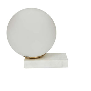 
            
                Load image into Gallery viewer, Globe West Easton Orb Table Lamp White Marble
            
        